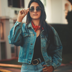 denim vintage style for woman