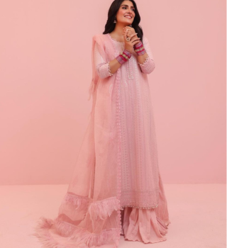 baby pink dress ideas for eid 2024