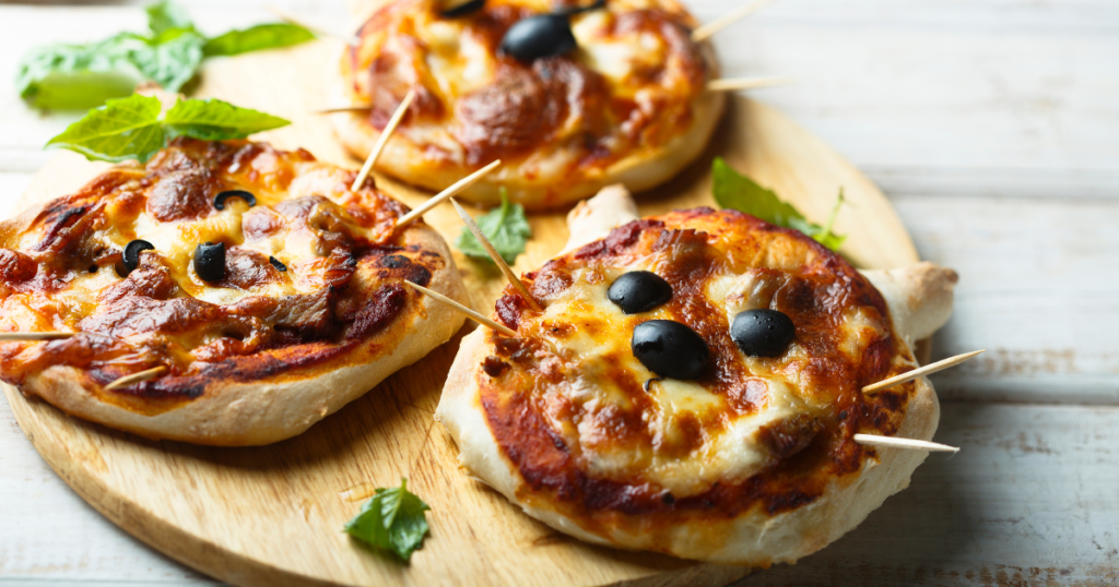 bread pizza for kids lunch