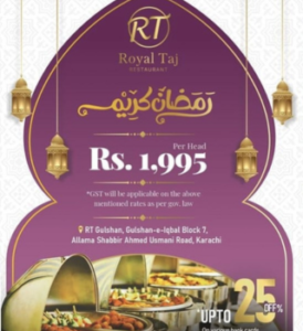 royal taj iftar buffet