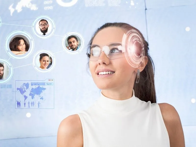 illustration of Smart AI Glasses that is a trending AI gadget of 2025
